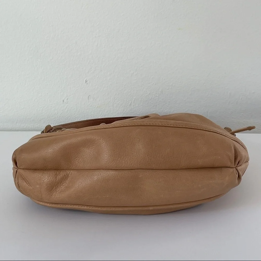 Cole Haan Kaylie Bag Tan Leather Hobo Shoulder Style Neutral Bag - Picture 5 of 10